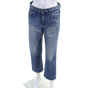Steven Alan Womens Zipper Fly High Rise Medium Wash Straight Leg Jeans Blue 26